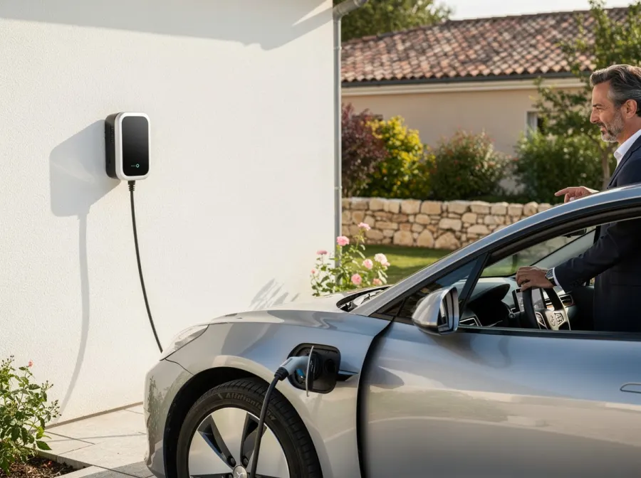 Installation borne de recharge électrique